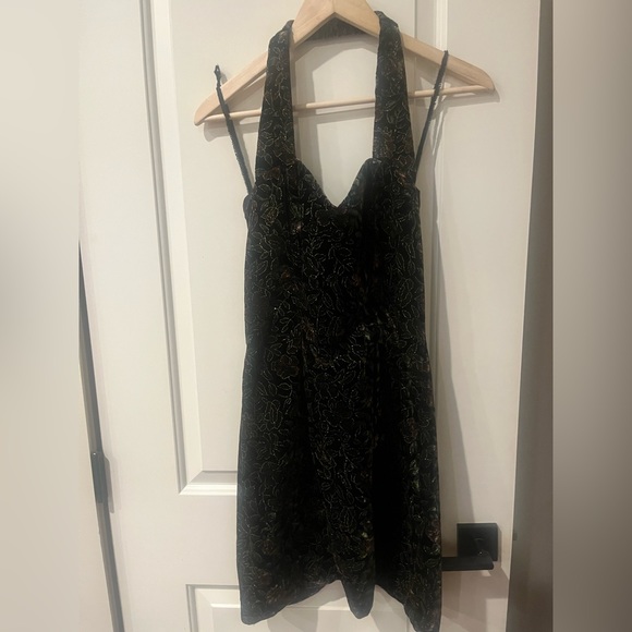 VINTAGE 90s Rampage Halter Dress Size 7 Juniors - Picture 1 of 6